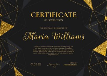 Free Completion Certificate Template
