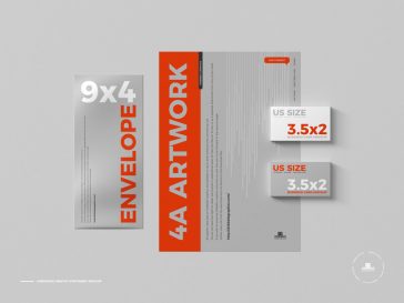 Top View Corporate Identity Stationery Mockup