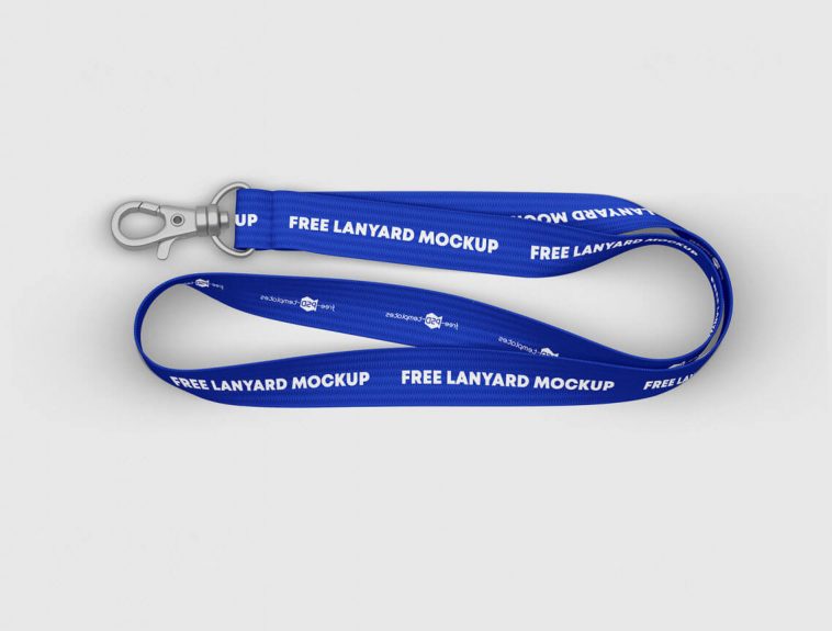 Free ID Card Holder Lanyard Mockup PSD Set