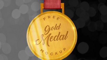 Sports High Quality Classic Gold Medal Mockup