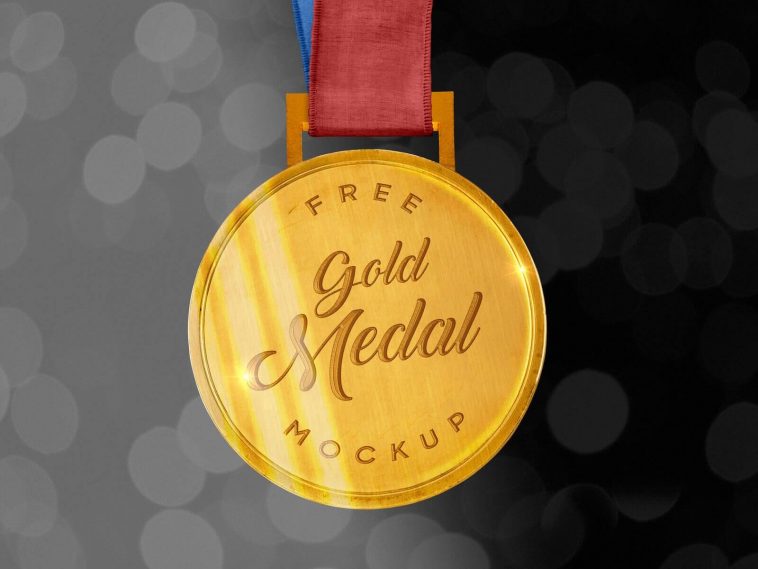 Sports High Quality Classic Gold Medal Mockup