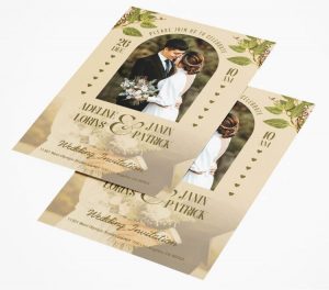 Free Wedding Invitation PSD Template