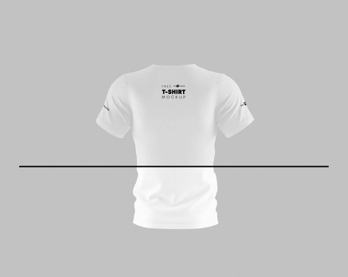 Free-White-T-Shirt-Mockup