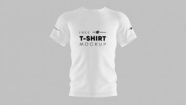 Free-White-T-Shirt-Mockup