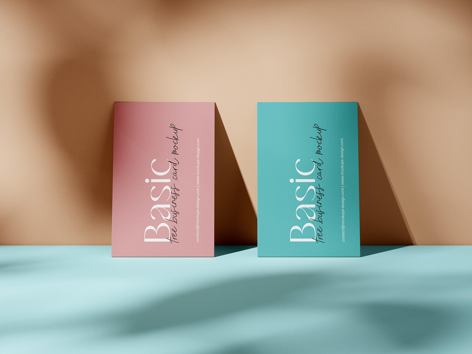 5 Free Premium Shadow Business Card Mockup PSD Files