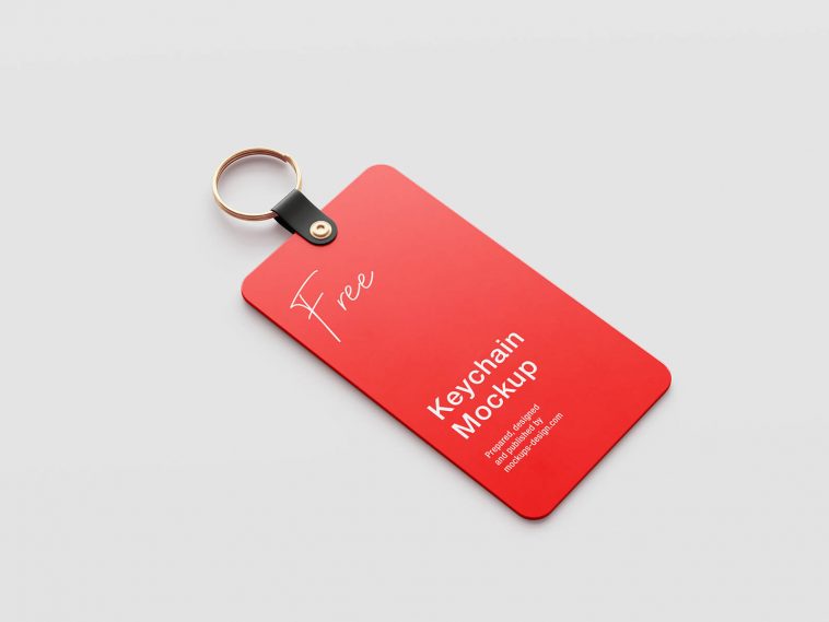 Free Custom Plastic Card Keychain Mockup PSD Set - PsFiles