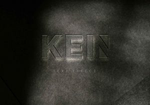 Free Grunge Text Effect PSD