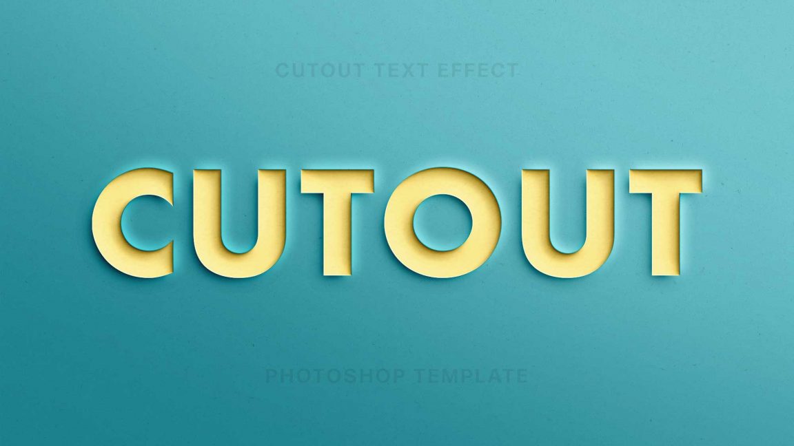 Free Cut Out Text Overlay Portrait Effect PSD - PsFiles