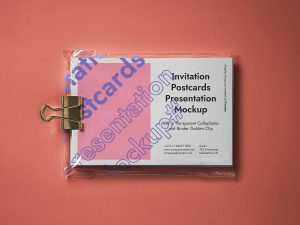 Free Postcard Mockup Presentation PSD