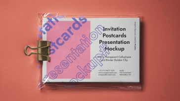 Free Postcard Mockup Presentation PSD
