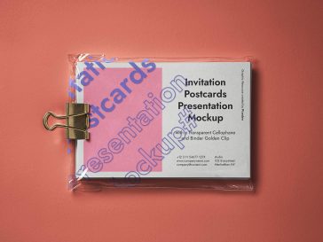 Free Postcard Mockup Presentation PSD