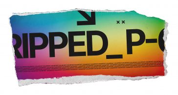 Front View Paper with Ripped Borders Mockup