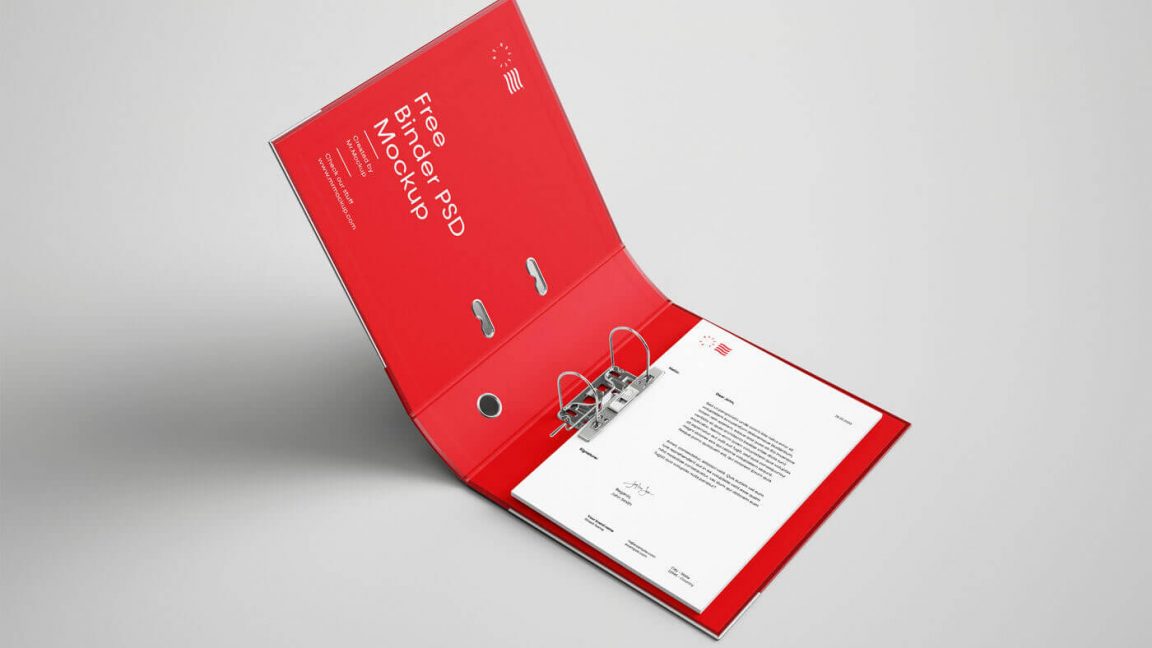 Free Ring Binder Mockup PSD Set PsFiles