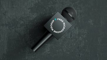 Free Microphone Mockup