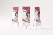 5 Free X-Stand Banner Standee Mockups PSD sets - PsFiles