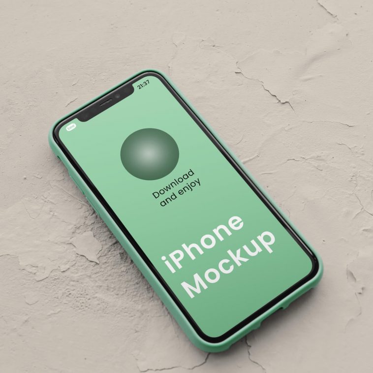Free Perspective iPhone Mockup