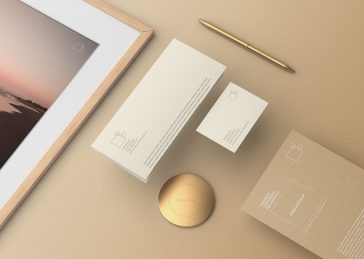 Free Premium Stationery PSD Mockup
