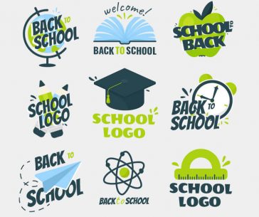 Free School Logos Templates in EPS + PSD