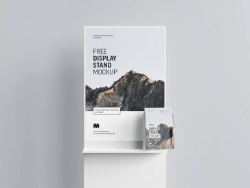 Free Poster Display Mockup