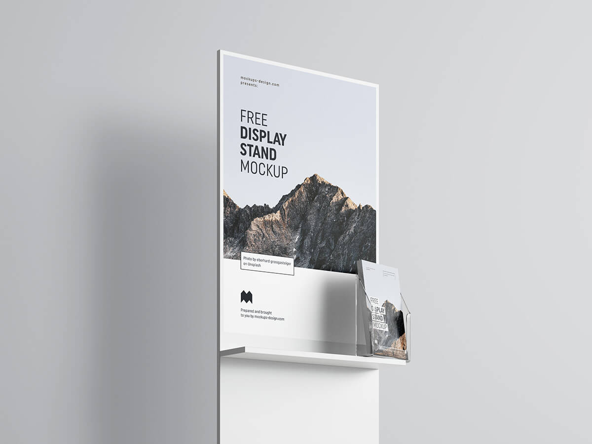 Free Poster Display Mockup