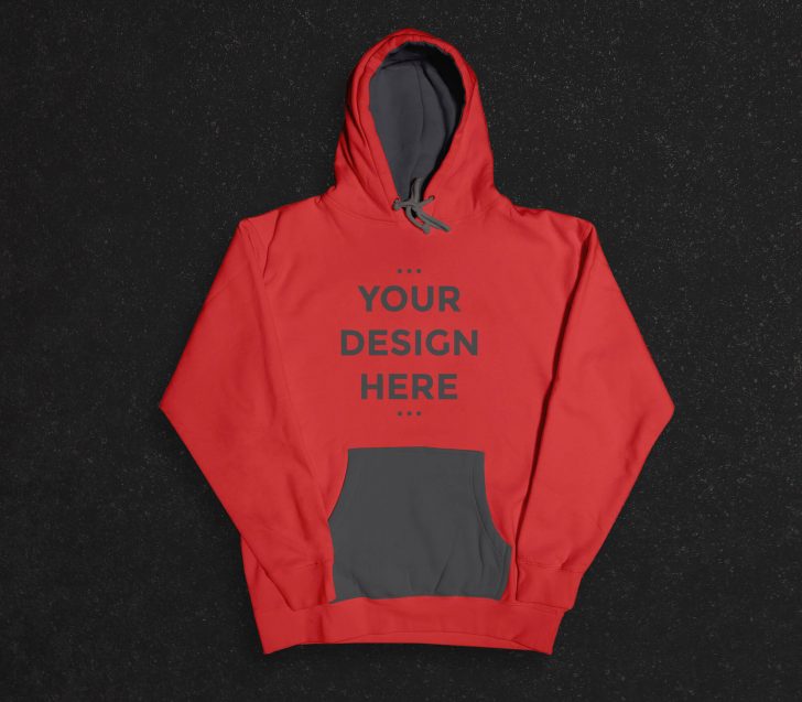 Free Hoodie Mockup PSD Front - PsFiles