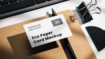 Free Office Business Card Mockup