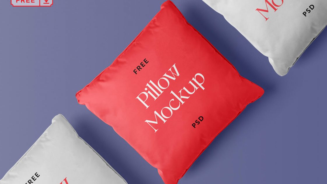 Free Square Pillow Mockups PSD Set   PsFiles