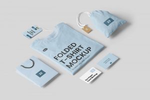 Free T-Shirt and Bag Mockups