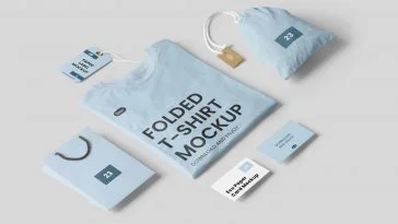 Free T-Shirt and Bag Mockups