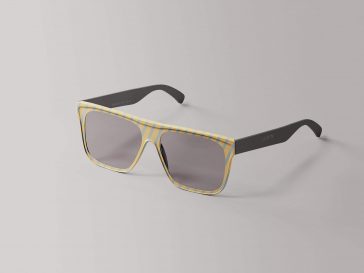 Pair of Fashionable Glasses Mockup