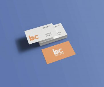 Simple Vintage Business Card Mockup