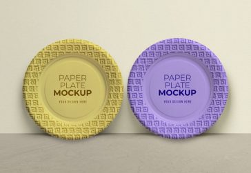 Paper Plate Mockup