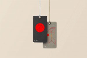 Two Apparel Tags Mockup