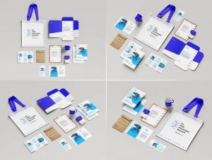 5 Free Corporate Branding Stationery Mockup PSD Files