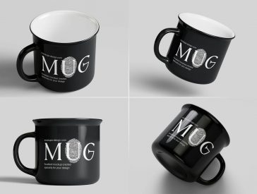 5 Free Customizable Ceramic Mug Mockup PSD Files