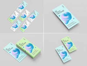 5 Free Minimalist DL Flyer Mockup PSD Files