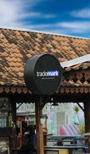 Circle Signage Mockup PSD