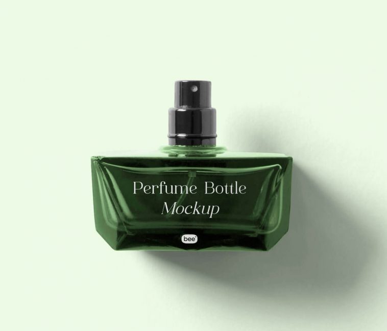 Free Small Rectangular Perfume Bottle Mockup PSD