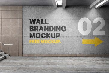 Free Wall Branding Mockup