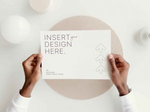 Free Landscape Letter Mockup PSD