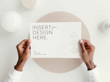 Free Landscape Letter Mockup PSD