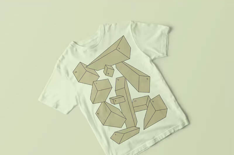 T-Shirt Mockup From Top View