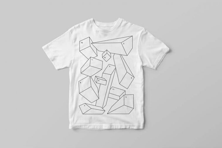 T-Shirt Mockup From Top View