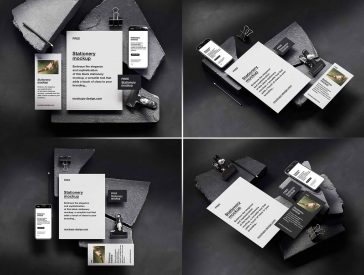 6 Free Stationery Mockups