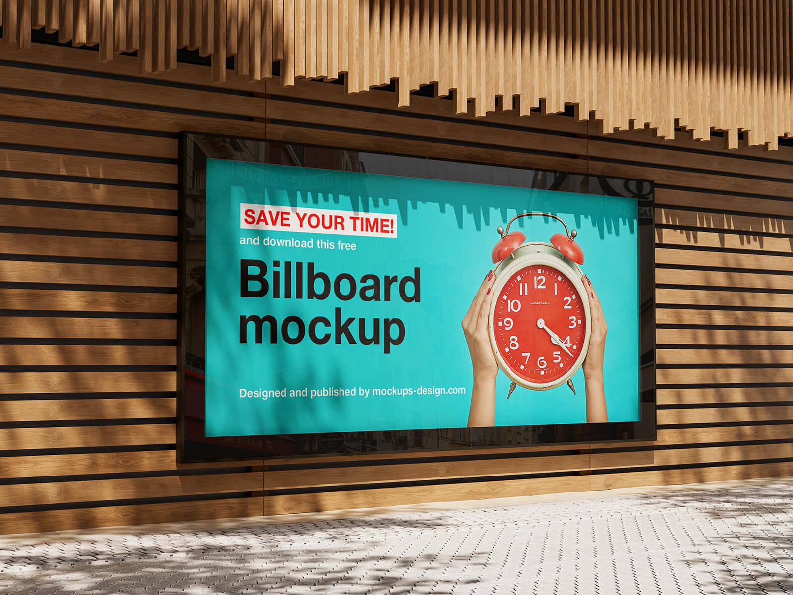 3 Free Billboard Screen Mockup