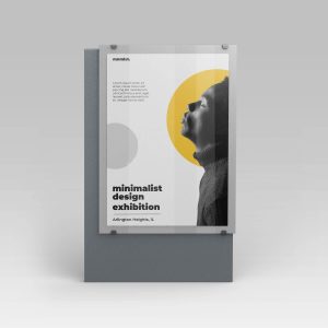 Free Citylight Street Poster Mockup PSD Set