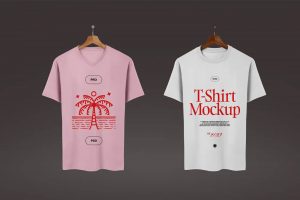 Free Double T-Shirt’s Mockup