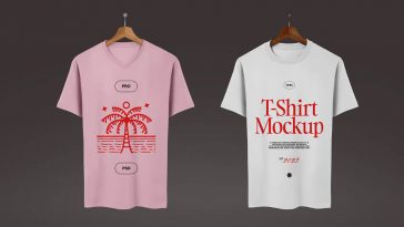 Free Double T-Shirt’s Mockup