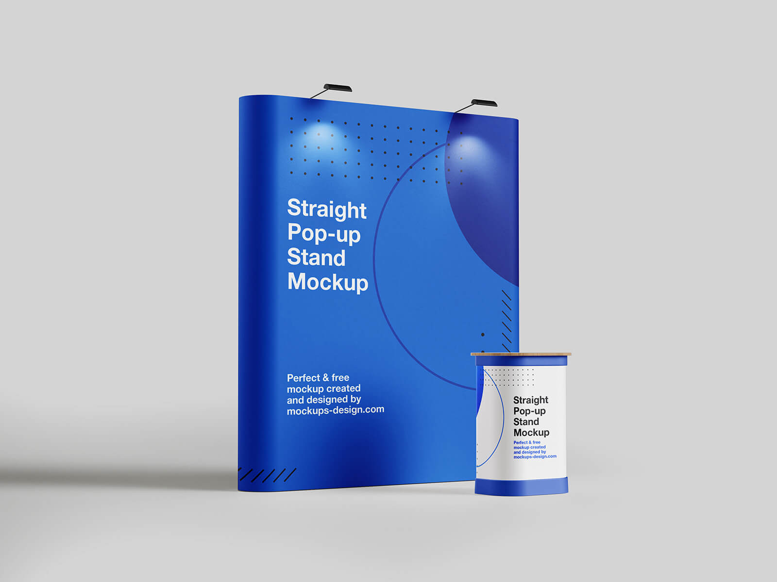 Free Exhibition Pop-Up Display Stand Mockup PSD Files