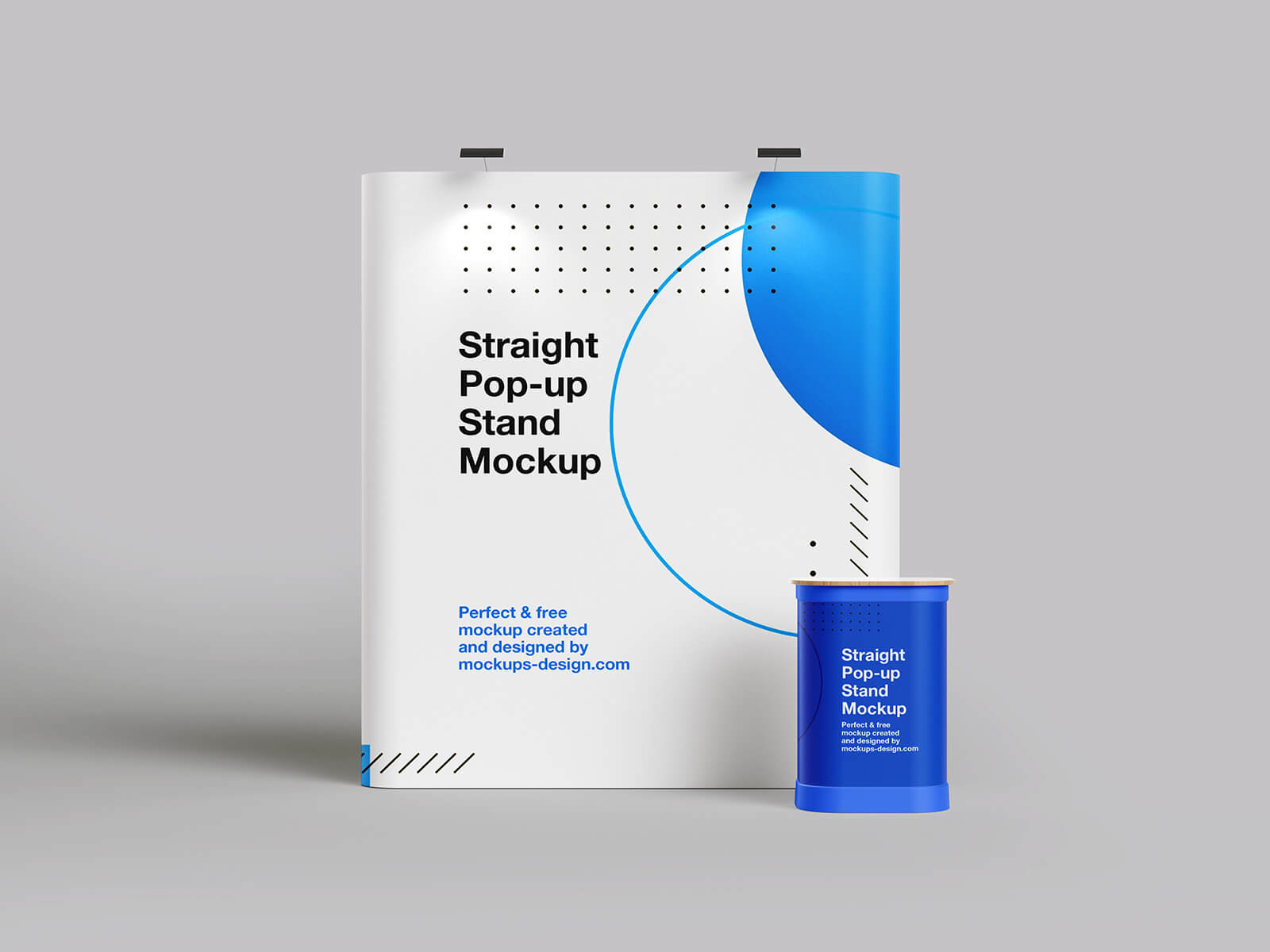 Free Exhibition Pop-Up Display Stand Mockup PSD Files
